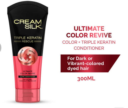 Cream Silk Triple Keratin Rescue Ultra Conditioner Ultimate Color Revive 300ML