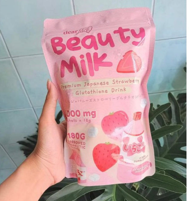 Dear Face Beauty Milk Strawberry x 2