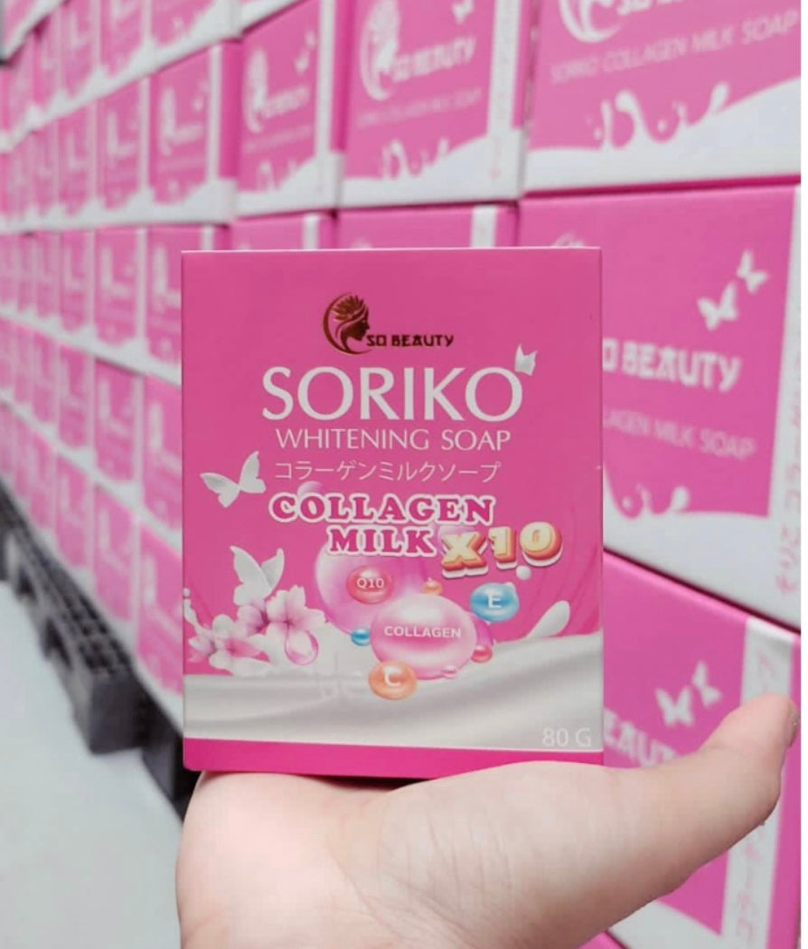 Soriko Collagen Milk Whitening Lotion or Soap