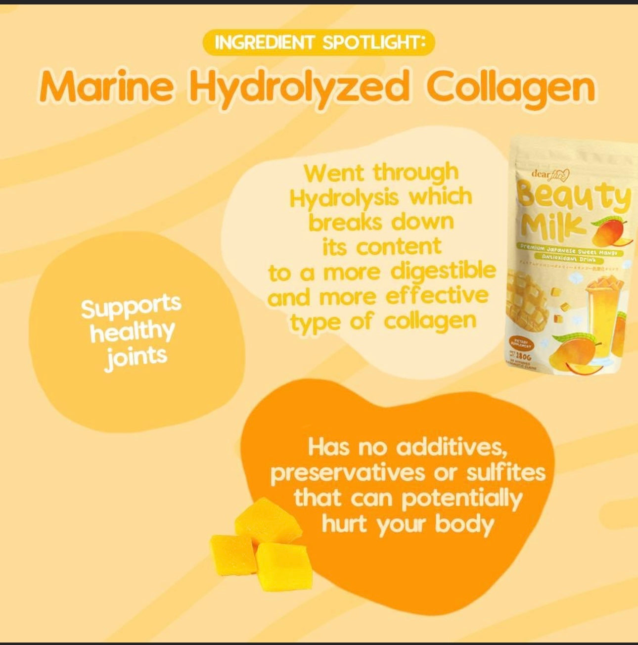 Dear Face Beauty Milk Mango Collagen Antioxidant