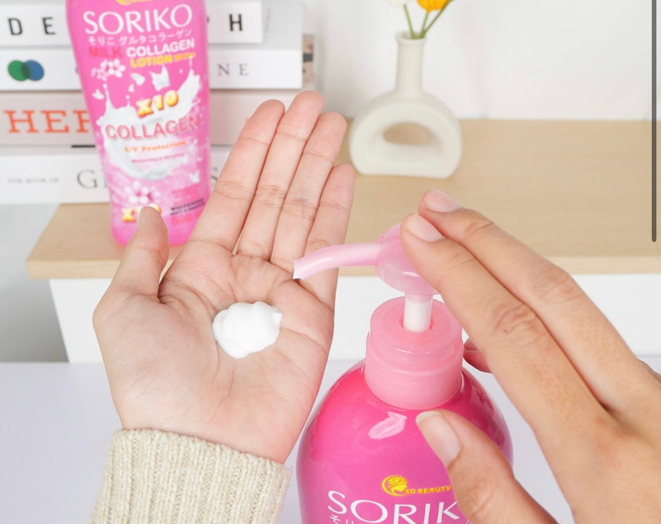 Soriko Collagen Milk Whitening Lotion or Soap