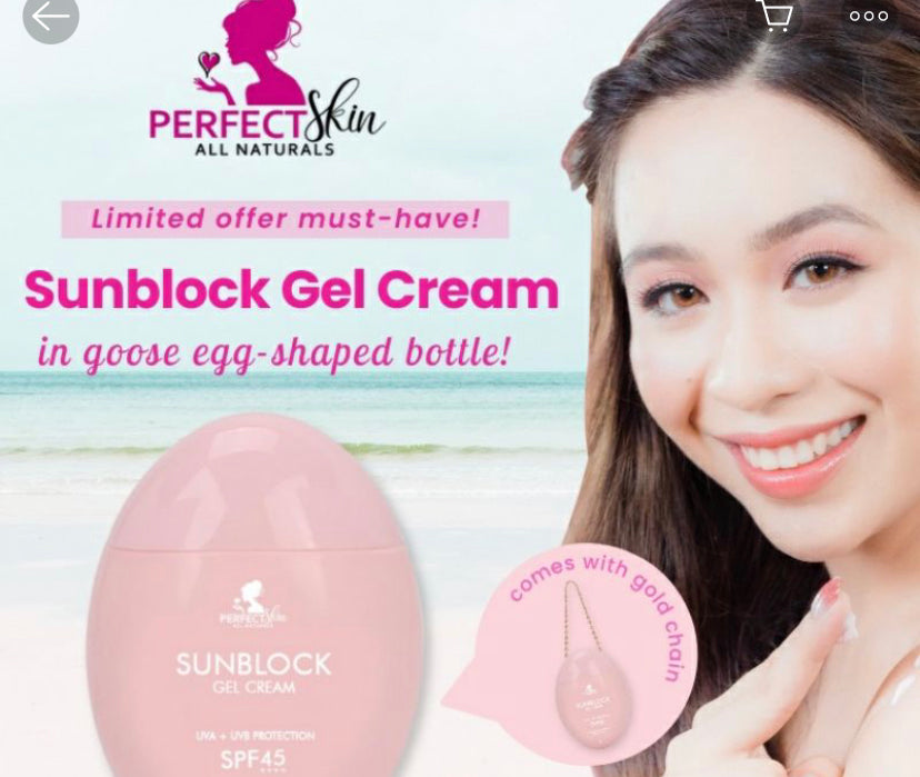 Perfect Skin Sunblock Gel Cream