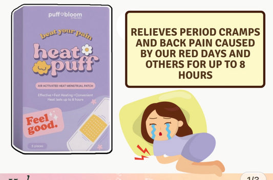 Puff bloom Air Activated Heat Menstrual Patch